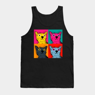 Pop Art Cat Tank Top